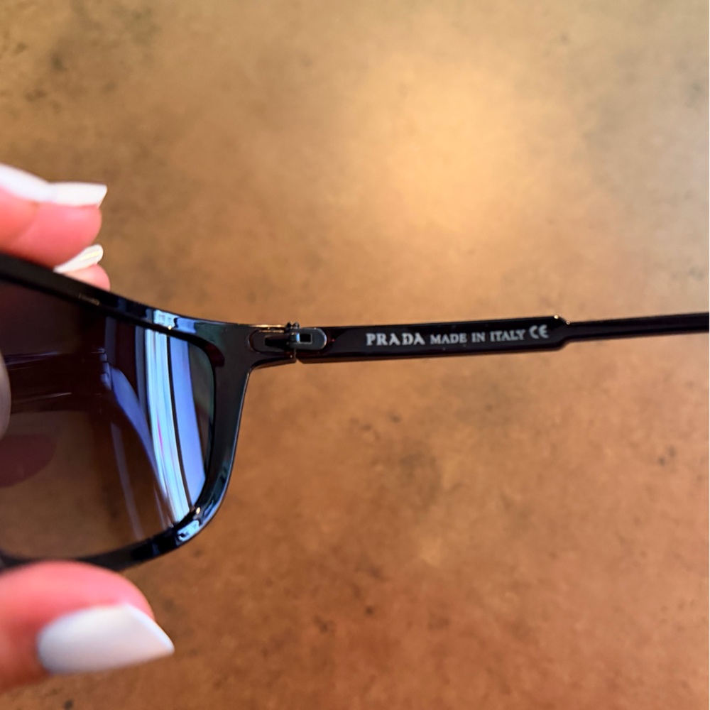 Prada Sunglasses – Black / Brown Gradient Lenses - Picture 4 of 10